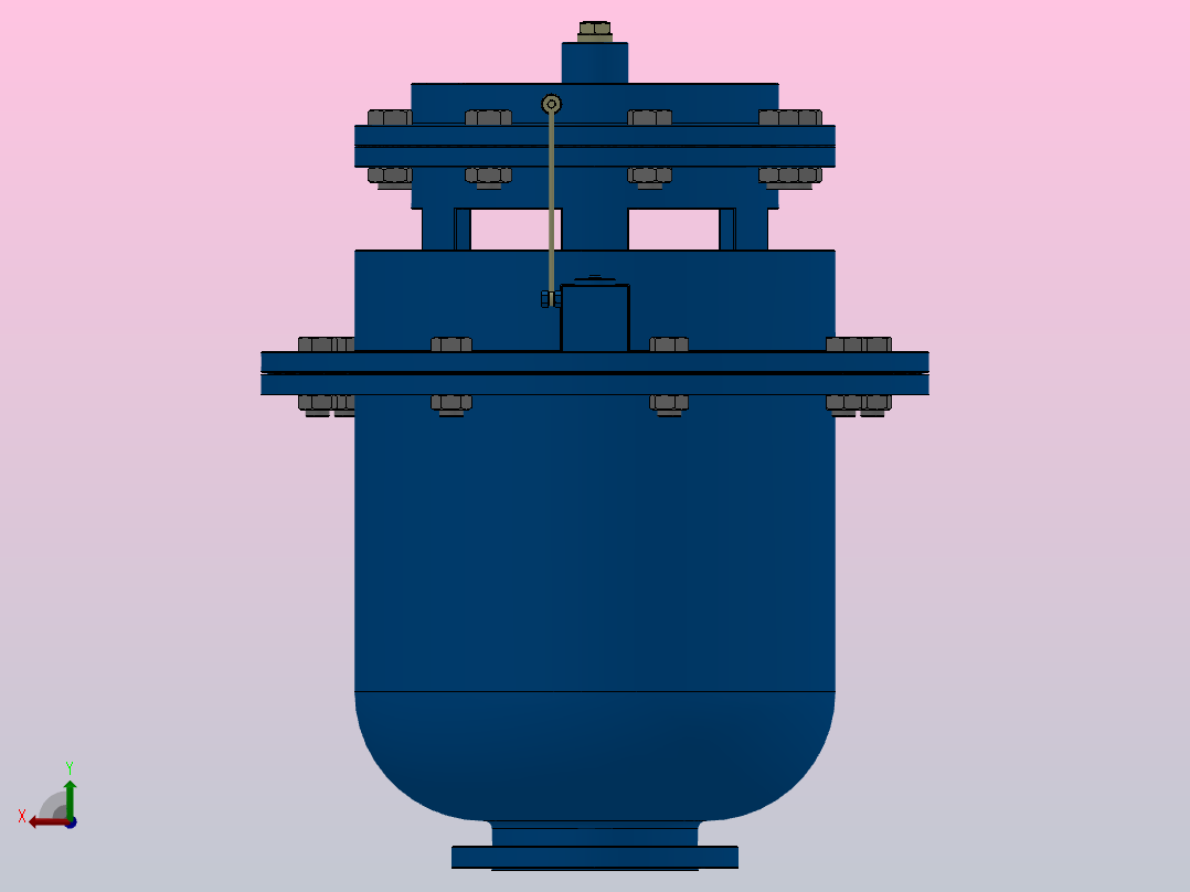 QSP型全压高速排气阀[QSP-10-DN100]后视图