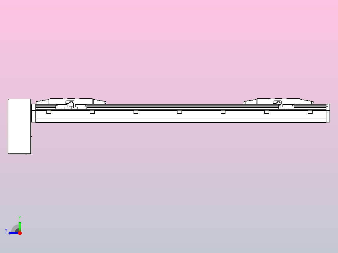 皮带直线轴双滑块型TPA-GCBS-150-P80-L225-RP-M75-N3右视图