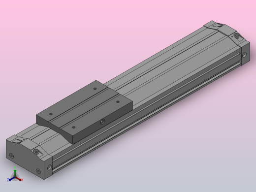 MY3B系列机械接合式无杆气缸（直线导轨型）[MY3B63TN-400]正等轴测缩略图