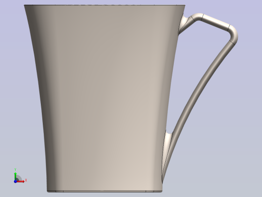 Solidworks陶瓷杯设计前视缩略图