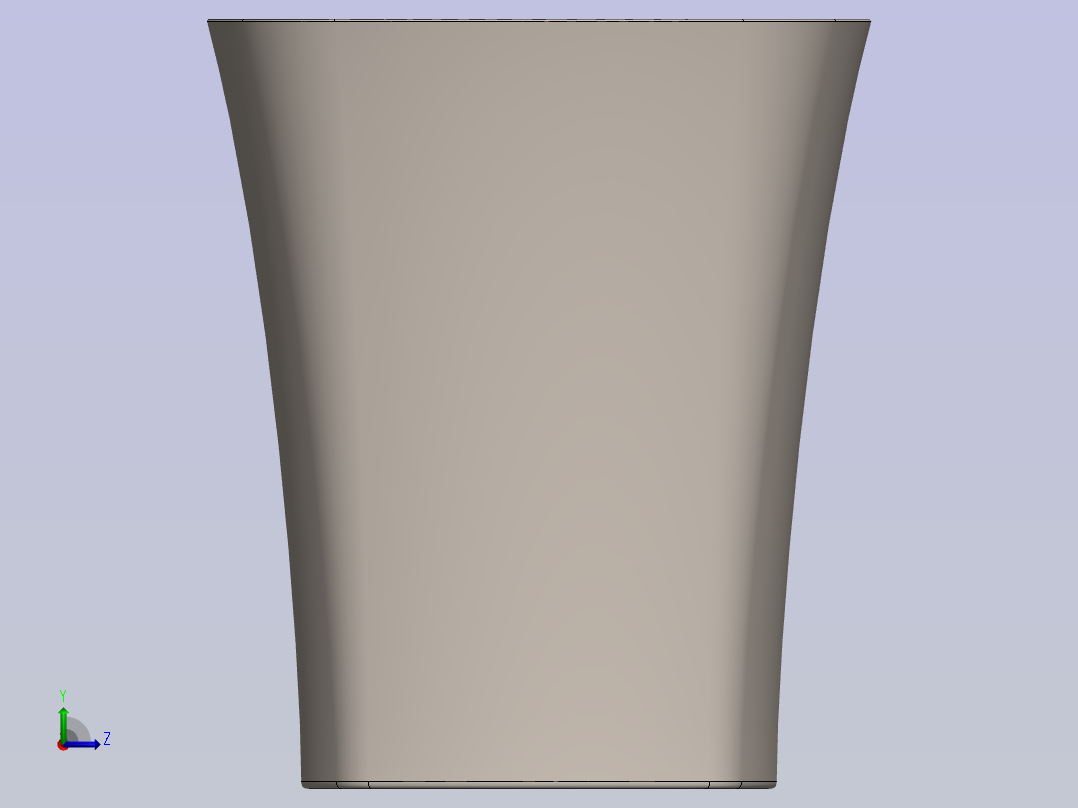 Solidworks陶瓷杯设计左视图