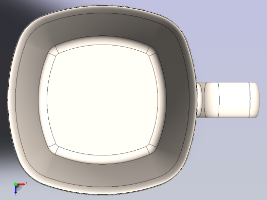 Solidworks陶瓷杯设计俯视缩略图