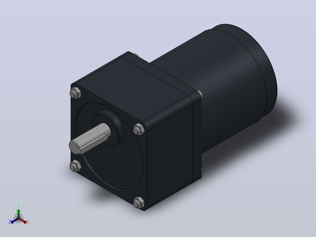 70AC(15W)微型交流（圆轴）组合型电机[70YS15WDV22-70GK6HK]主视图