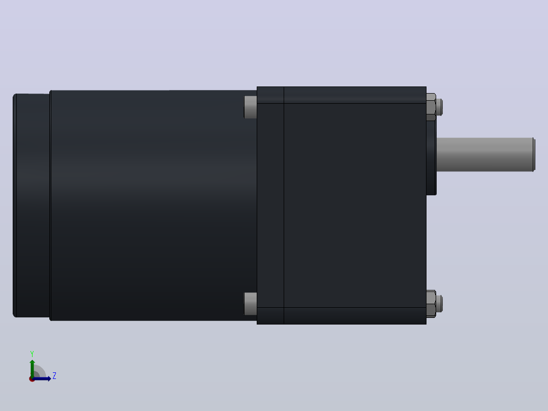 70AC(15W)微型交流（圆轴）组合型电机[70YS15WDV22-70GK6HK]左视图