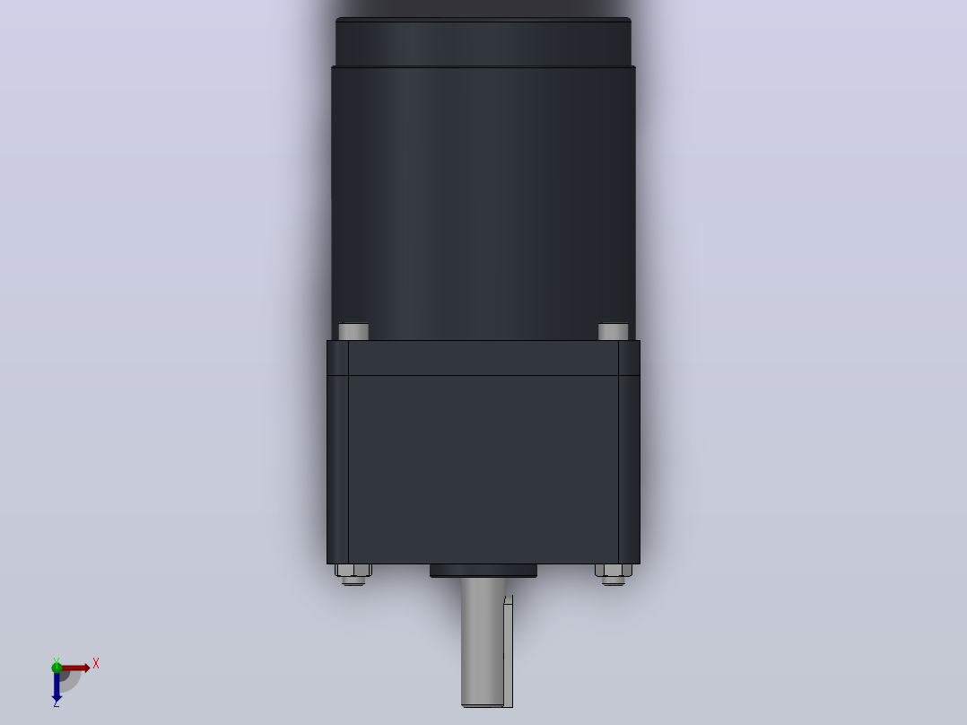 70AC(15W)微型交流（圆轴）组合型电机[70YS15WDV22-70GK6HK]俯视图