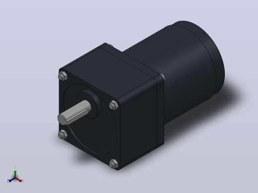 70AC(15W)微型交流（圆轴）组合型电机[70YS15WDV22-70GK6HK]正等轴测缩略图