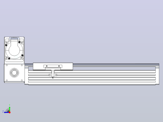 皮带直线轴半封闭可选导轨TPA-HNB-120D-110-L200-LU-Y-P40-N3右视缩略图