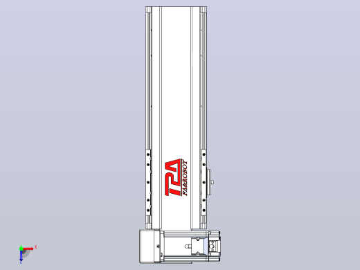 皮带直线轴半封闭可选导轨TPA-HNB-120D-110-L200-LU-Y-P40-N3俯视缩略图