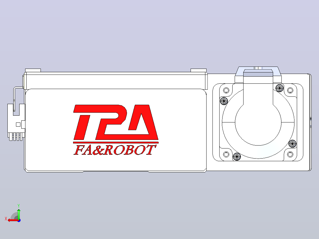 滚珠丝杠直线轴带导轨全封闭TPA-HCR-140D-2010C-L950-ML-Y-P40-N3后视图