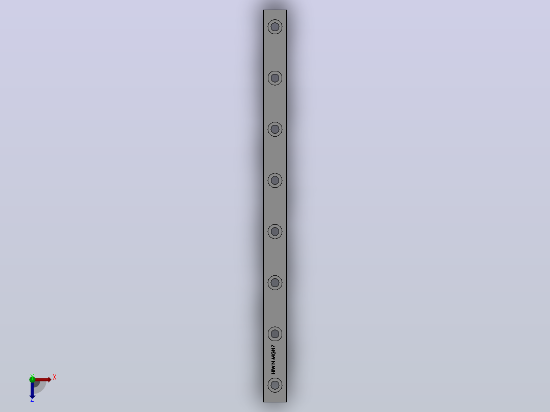 线轨MGN7（HIWIN）俯视图