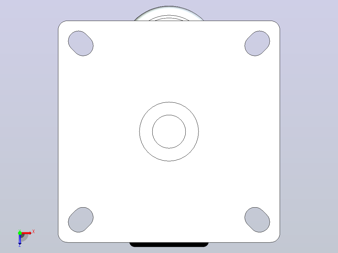脚轮CGP01-D65俯视图