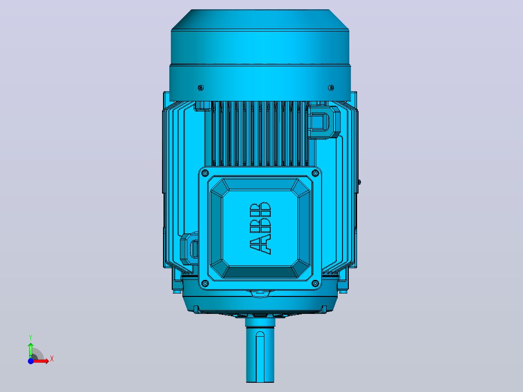 电机- ABB M2BAX200M_B3前视图