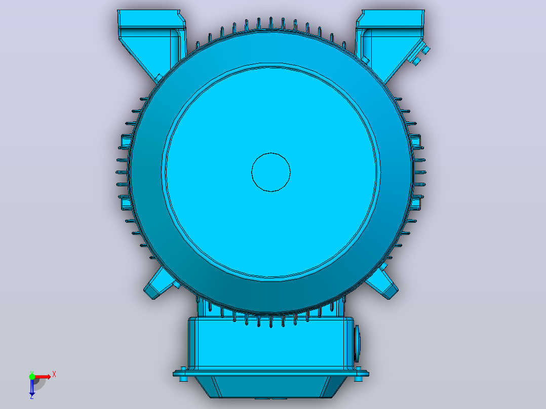 电机- ABB M2BAX200M_B3俯视图
