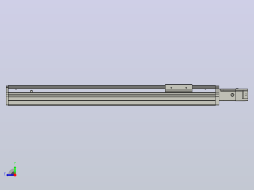 SYS12-BC-450-100W滚珠花健、支撑座、滚珠丝杠、交叉导轨、直线模组.STEP右视缩略图