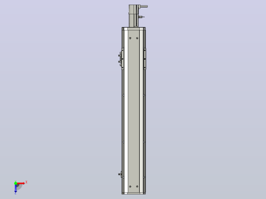 SYS12-BC-450-100W滚珠花健、支撑座、滚珠丝杠、交叉导轨、直线模组.STEP俯视缩略图
