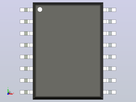 106x SOIC 封装（小外形集成电路）SOIC127P1032X265-16AN前视缩略图