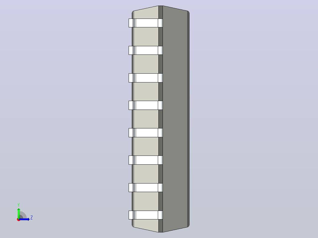 106x SOIC 封装（小外形集成电路）SOIC127P1032X265-16AN左视图