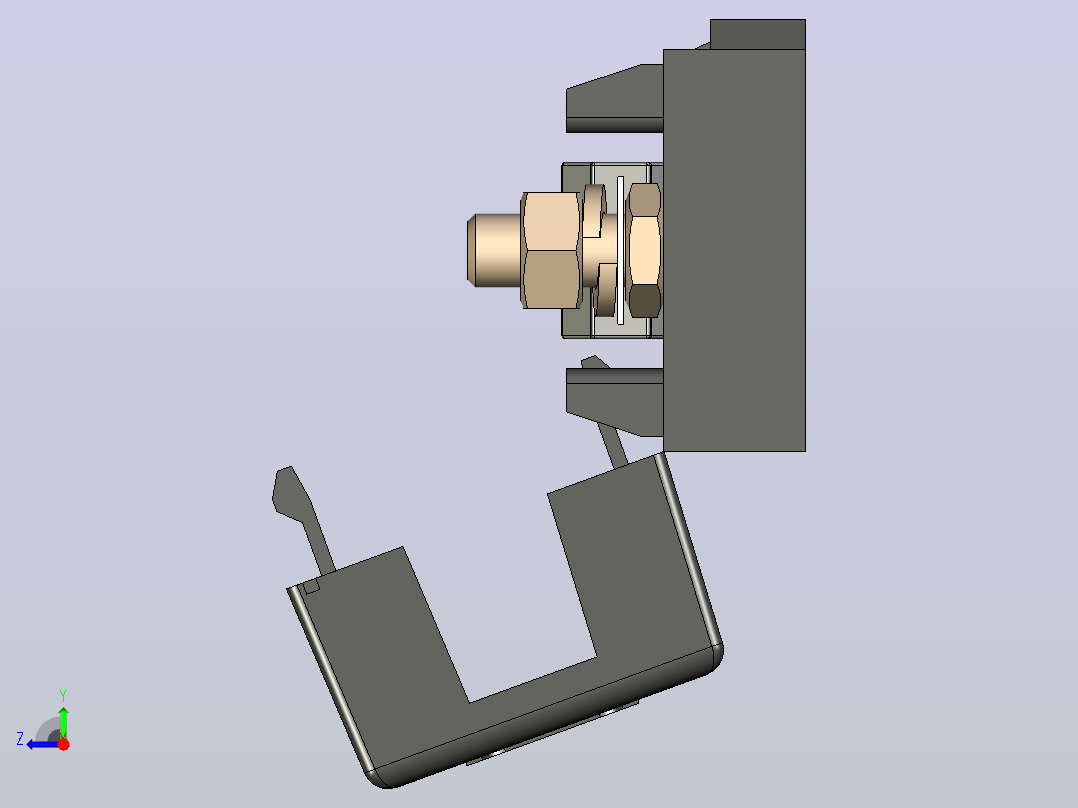 接线端子fuseholder-midi-with-40a-fuse-1 2 STP右视图