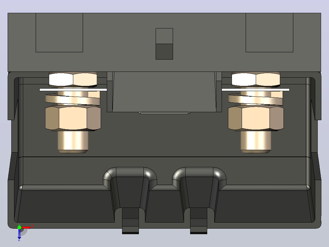 接线端子fuseholder-midi-with-40a-fuse-1 2 STP俯视图