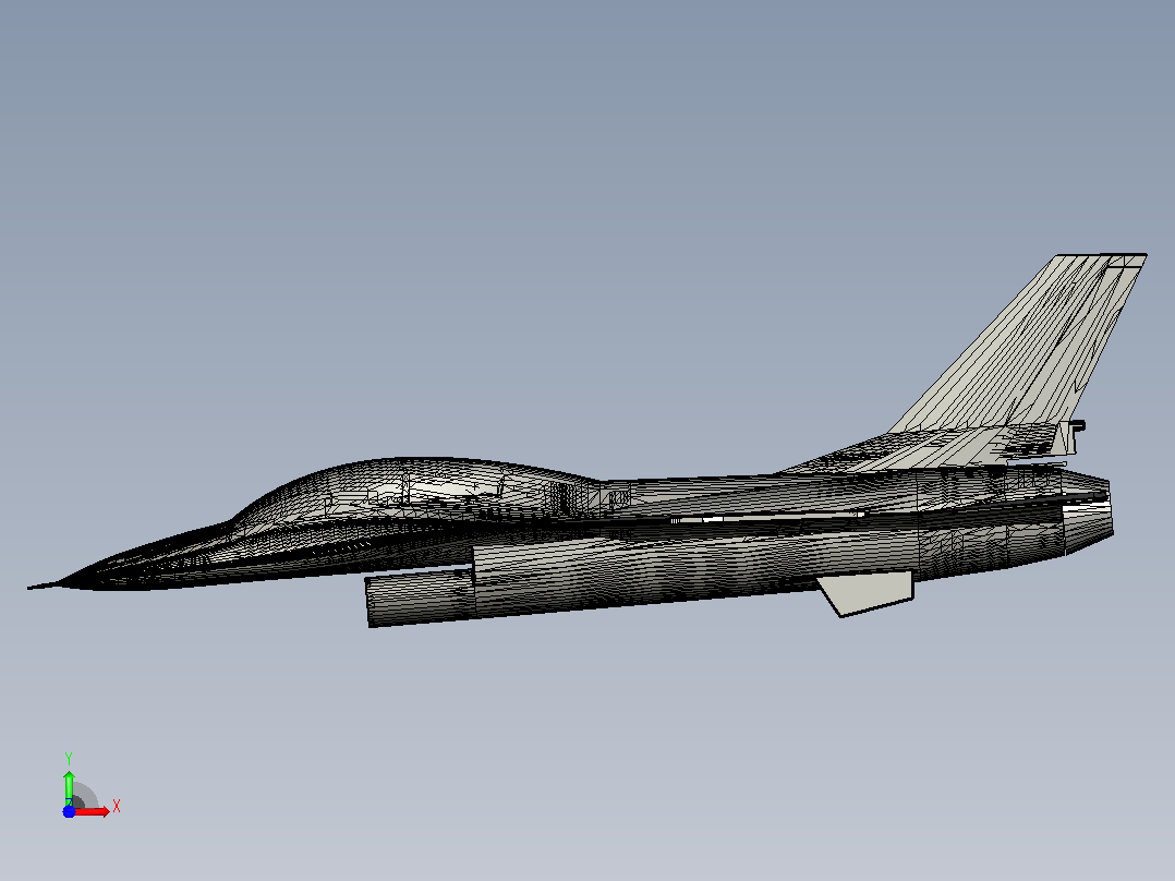 f16-falcon飞机前视图