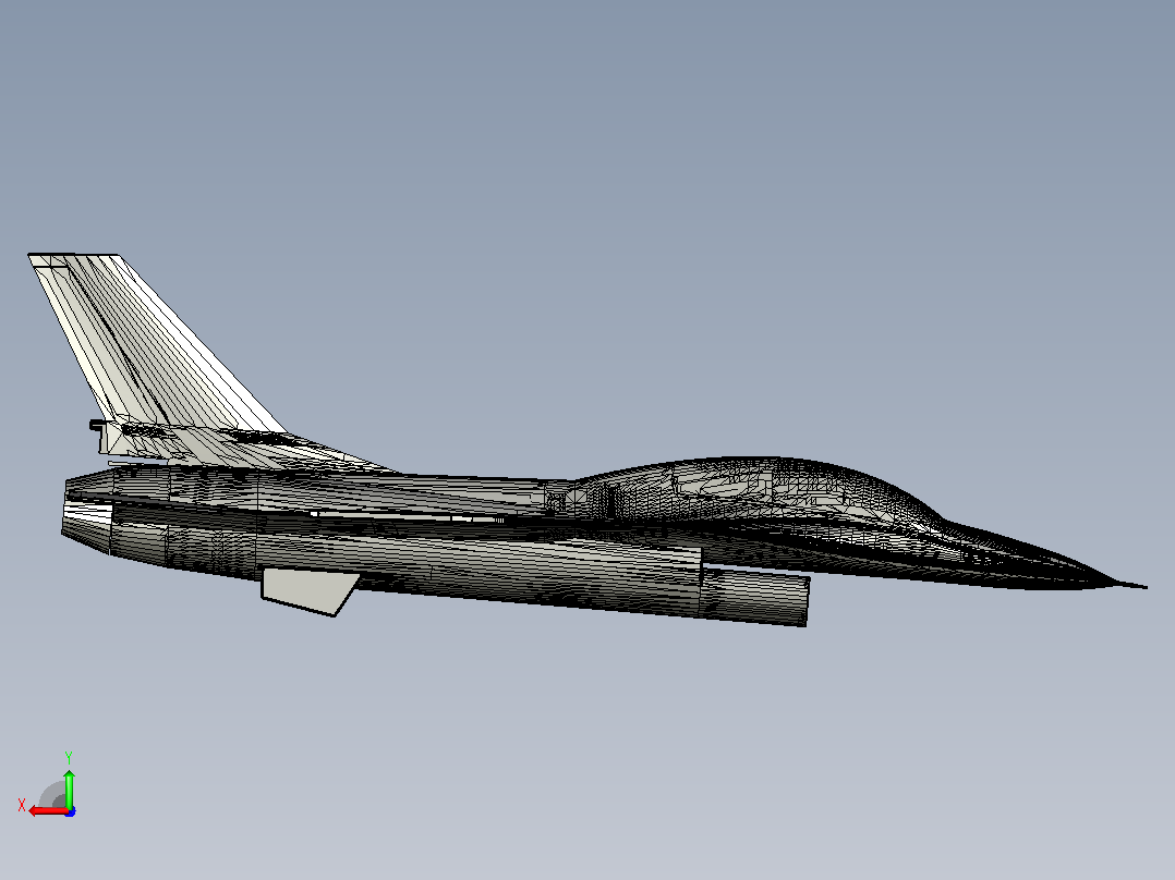 f16-falcon飞机后视图
