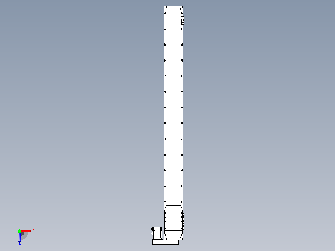 滚珠丝杠直线轴内置导轨TPA-GCR-120-1610C-L1250-MR-M40-N3俯视图