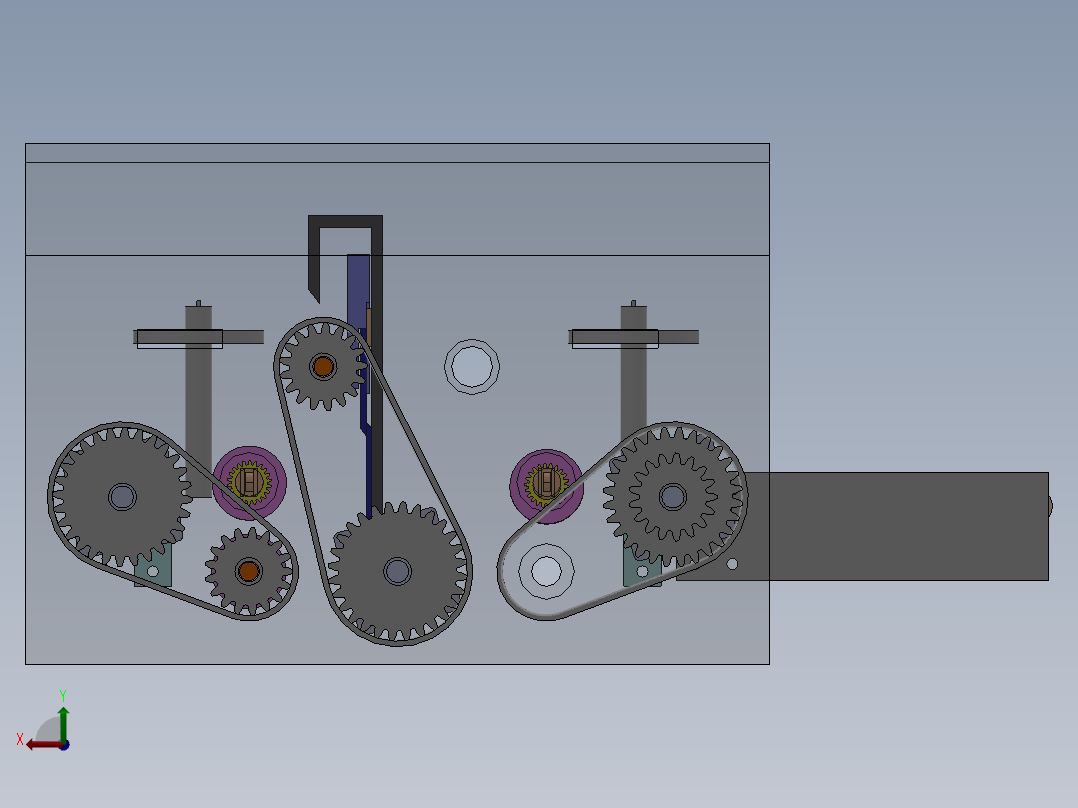 剥线机3D模型后视图