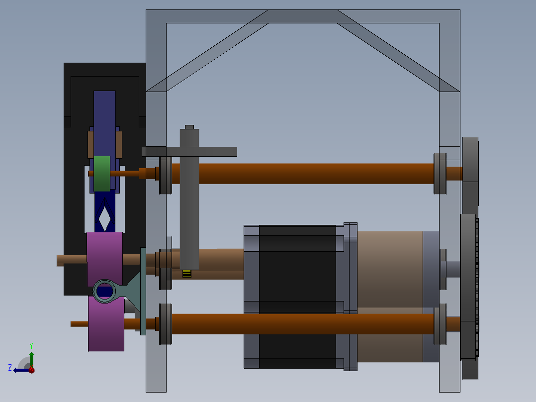 剥线机3D模型右视图