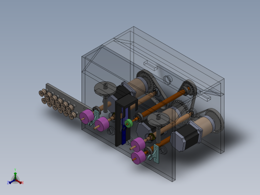 剥线机3D模型正等轴测缩略图
