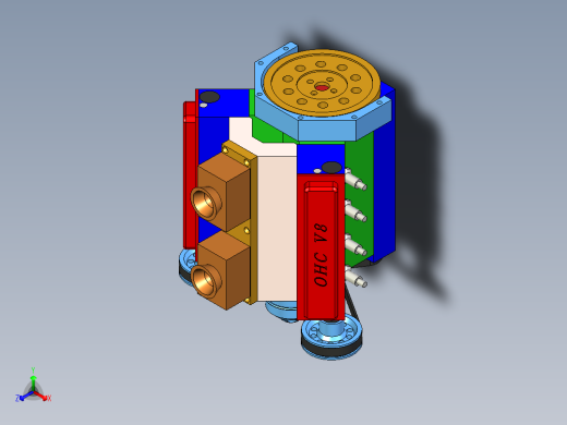OHC V8发动机设计