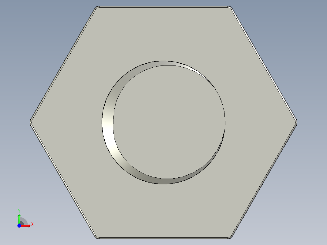 螺栓三维图前视图
