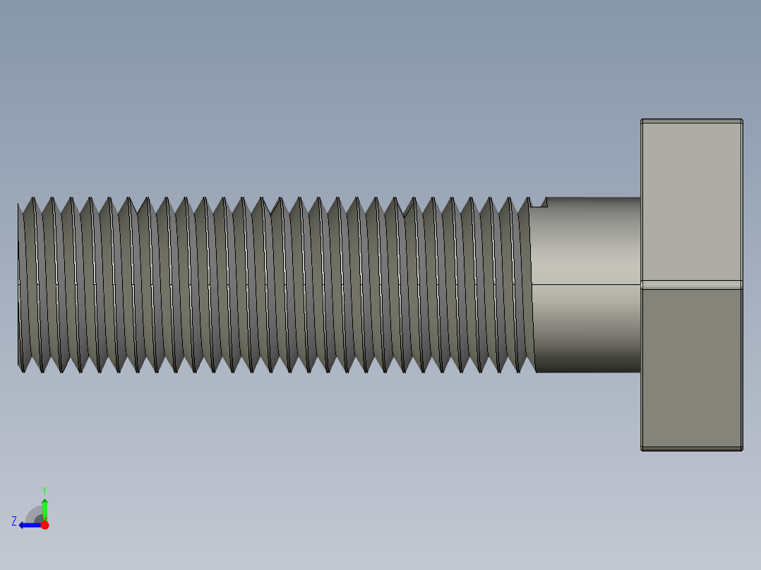 螺栓三维图右视图