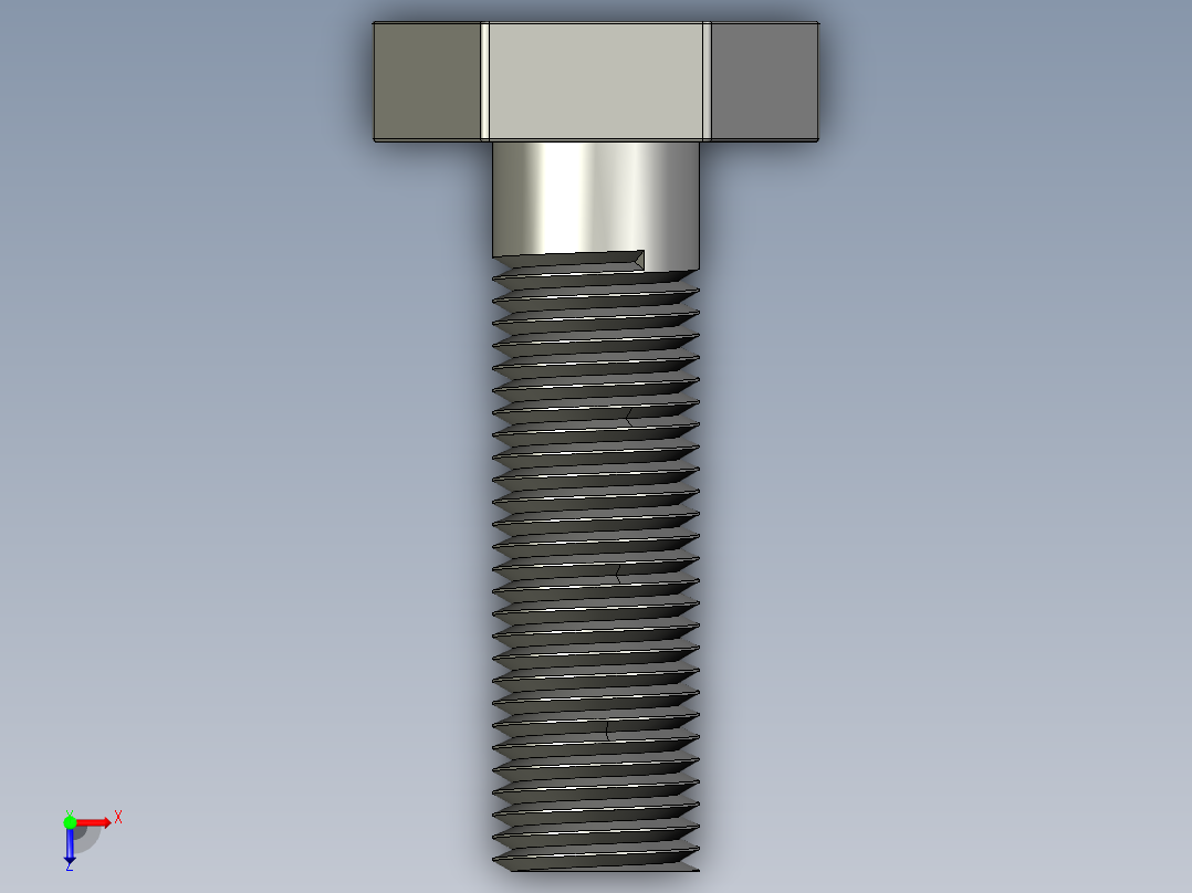 螺栓三维图俯视图