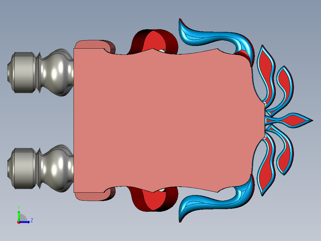 SolidWorks皇家座椅左视图