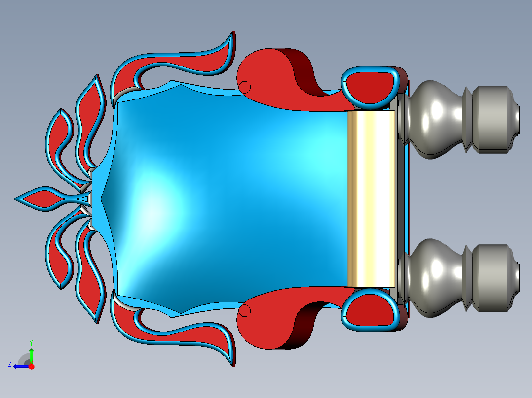 SolidWorks皇家座椅右视图