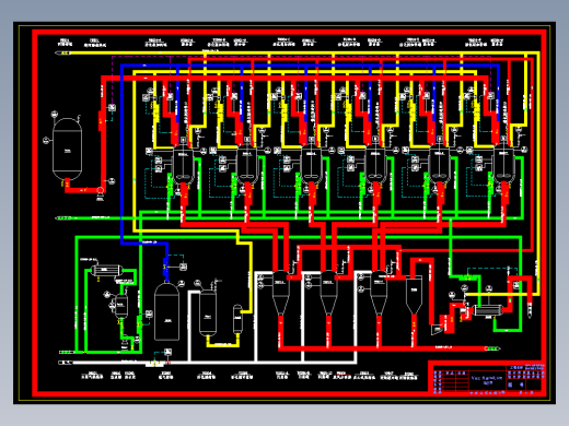 聚合工段管道及仪表流程图