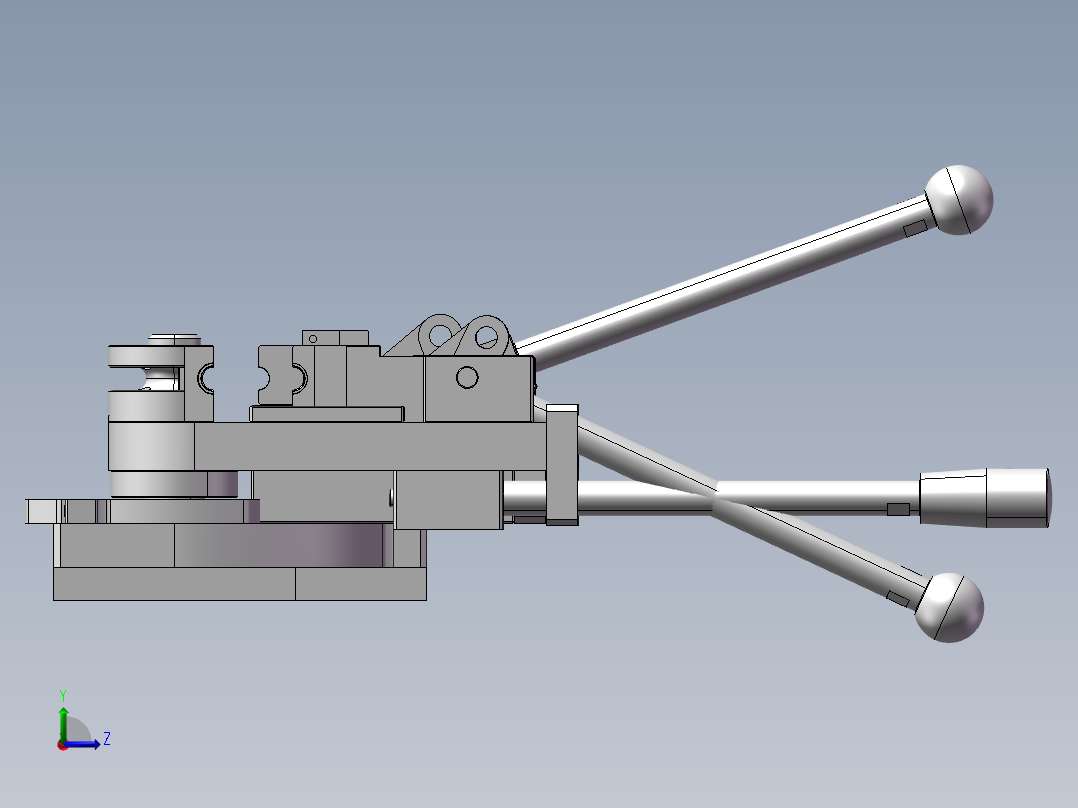 B7_手动弯管机左视图