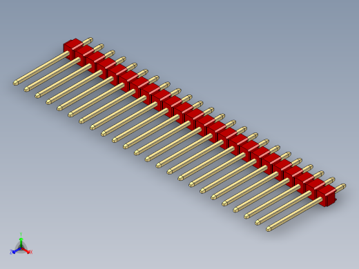 彩色公头100mil（2.54mm）系列-DS1021_red_1x24p_100mil_Type5_rev1.0
