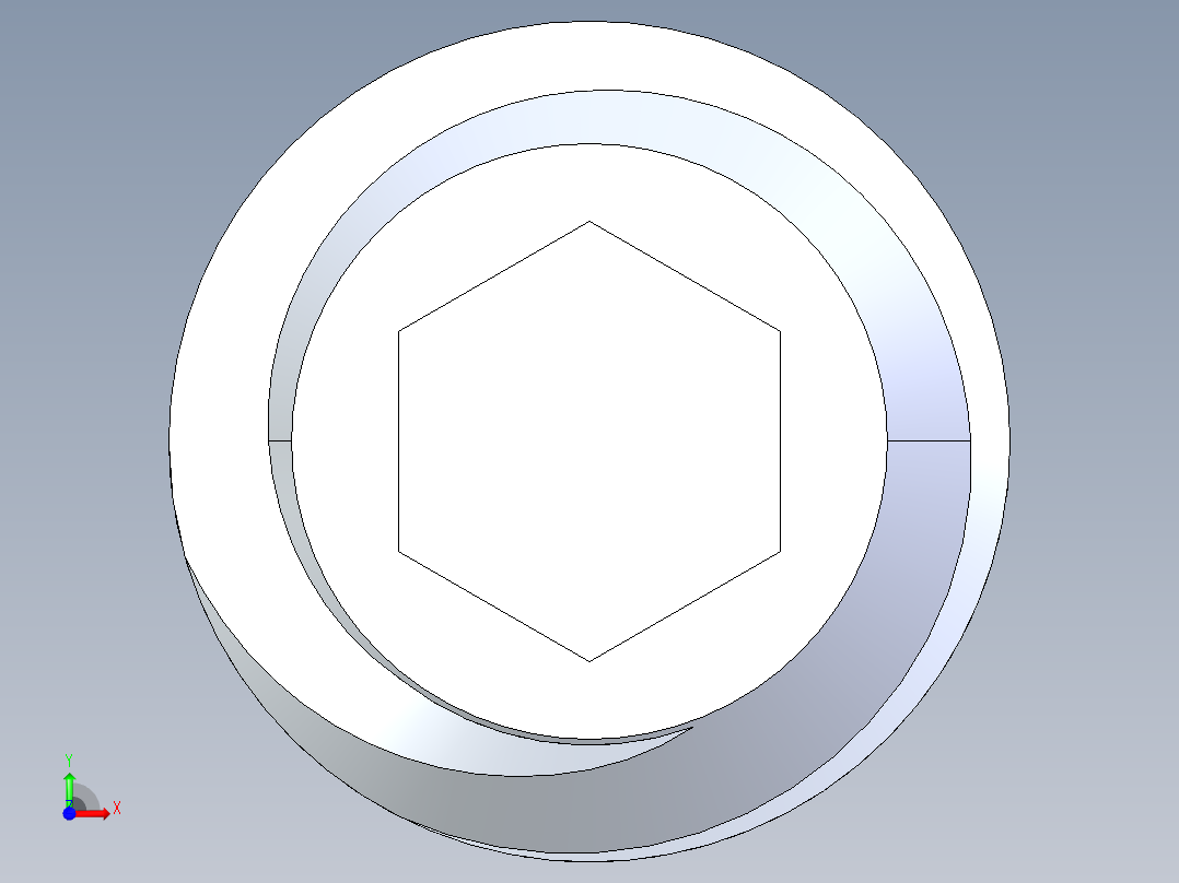 UNC 平头紧定螺钉-UNC SET SCREW 4-40 x 0.3125.STEP前视图