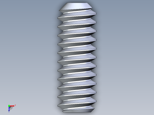 UNC 平头紧定螺钉-UNC SET SCREW 4-40 x 0.3125.STEP俯视缩略图