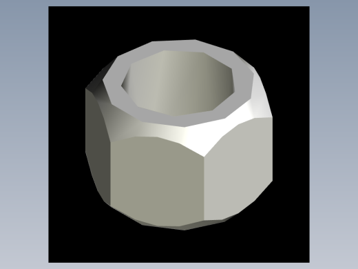 CAD格式机械制图二维100例练习-56 螺母模型