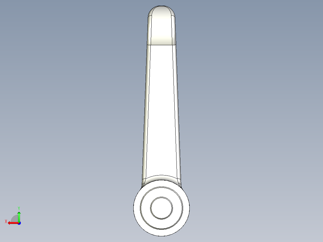 調整式把手(鋅合金B)1059-3D多系列多零件图纸模型后视图