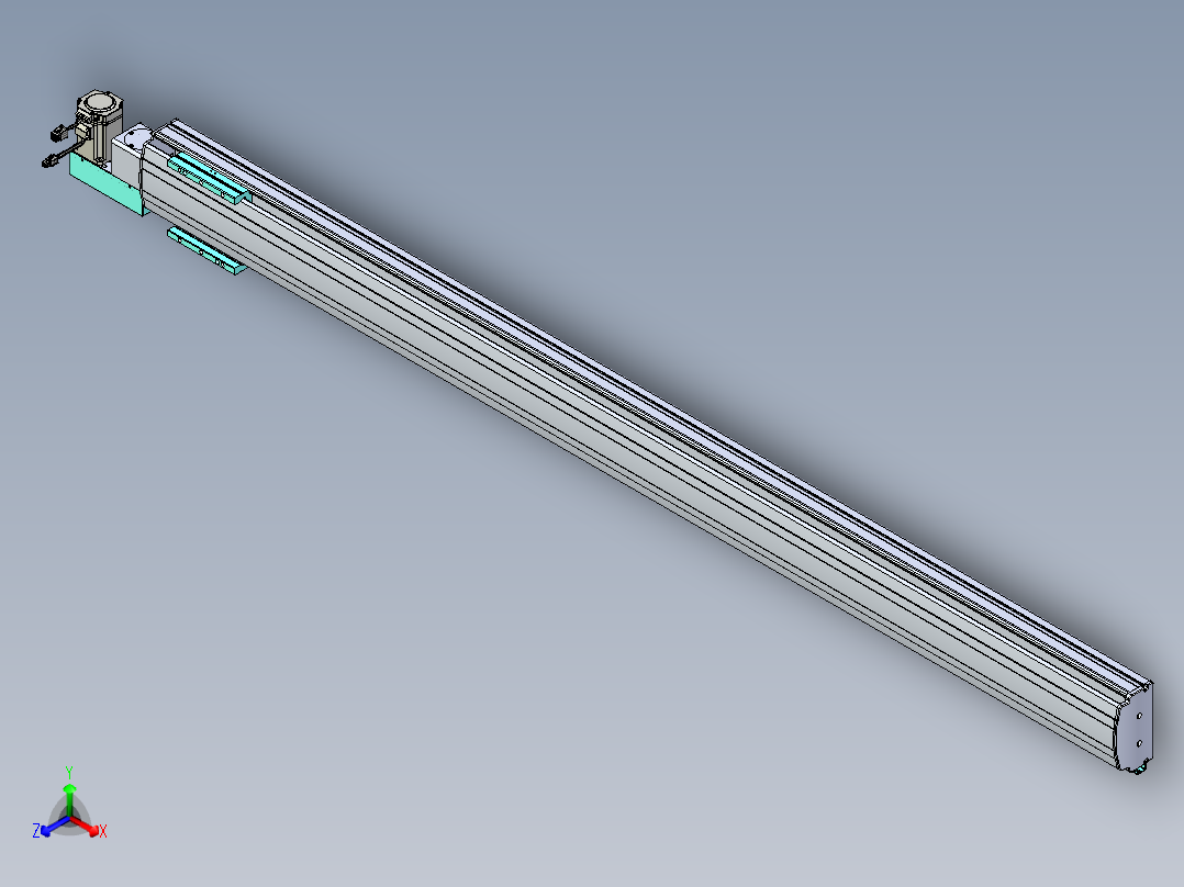 威洛博VBF同步带传动一般环境VBF14-L45-S1750-BL-ZP40-C3主视图
