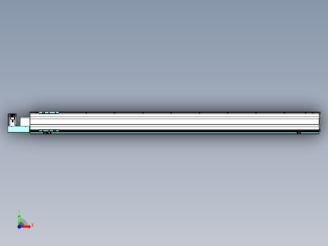 威洛博VBF同步带传动一般环境VBF14-L45-S1750-BL-ZP40-C3前视图