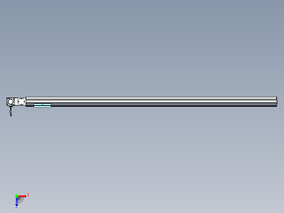 威洛博VBF同步带传动一般环境VBF14-L45-S1750-BL-ZP40-C3俯视图
