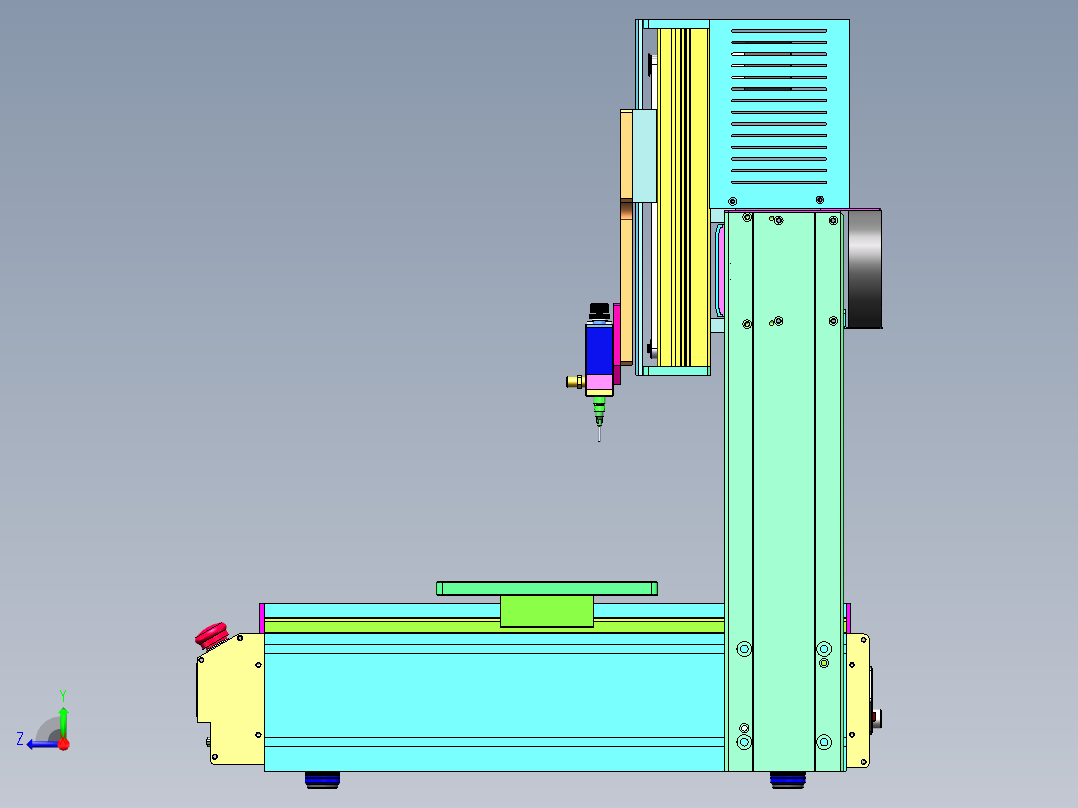 DR-331点胶机设备右视图