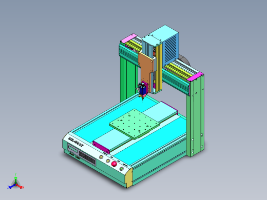 DR-331点胶机设备正等轴测缩略图