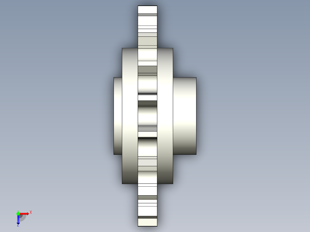 鏈輪惰輪(工程塑膠製)BIS-3D多系列多零件图纸模型俯视图