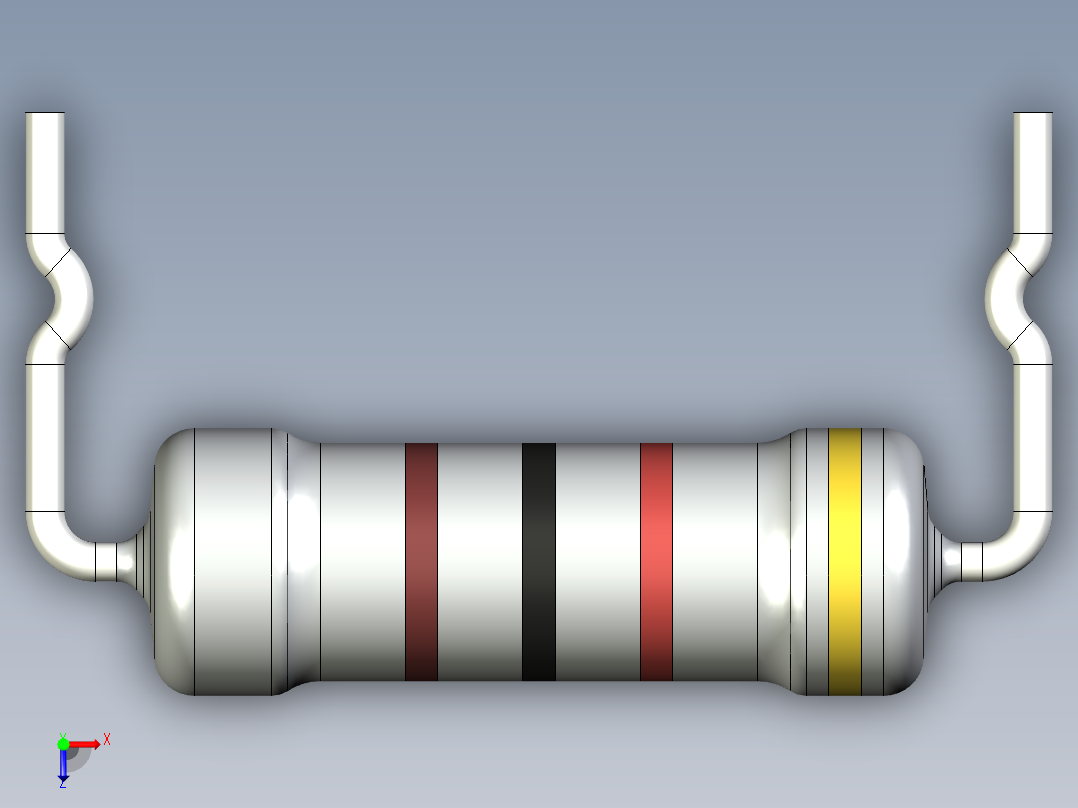 无源元件封装-RES-2W-HH-MO俯视图