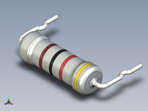 无源元件封装-RES-2W-HH-MO正等轴测缩略图